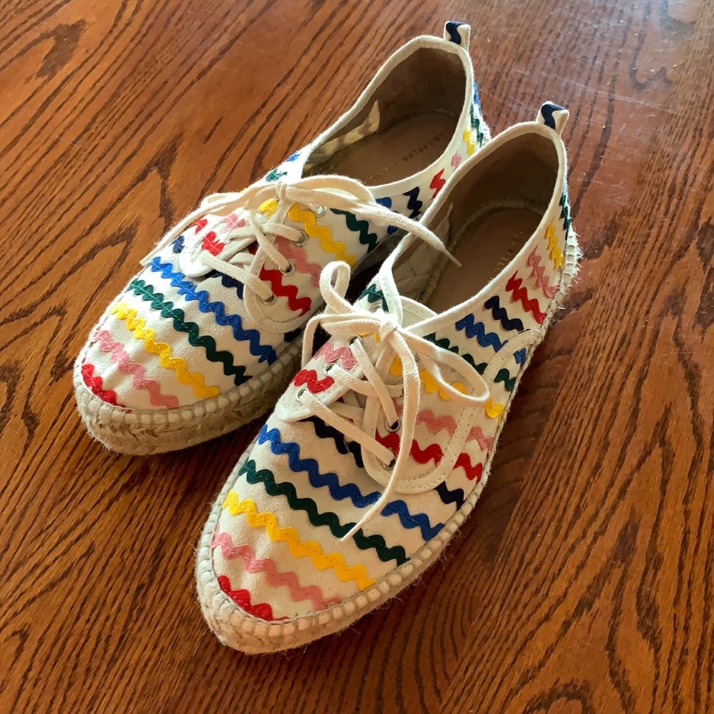 Loeffler Randall Rainbow bric a brac Platform Canvas Sneakers – Size 8–8.5